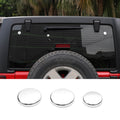 For 2007- 2018 Jeep Wrangler JK Chrome Tailgate Rear Glass Door Decor Cover Trim（2 pcs）
