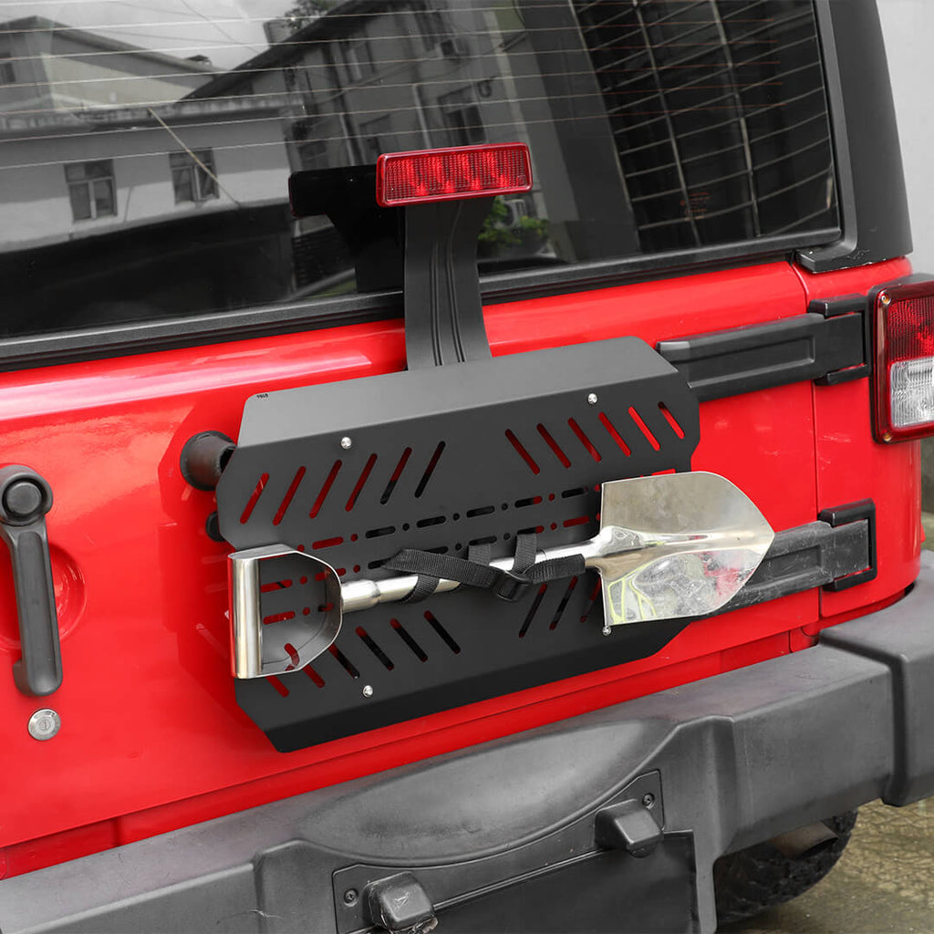 For 2007-2018 Jeep Wrangler JK Tailgate Expansion Bracket Rear Door Support Rack Cargo Mount（4 pcs）