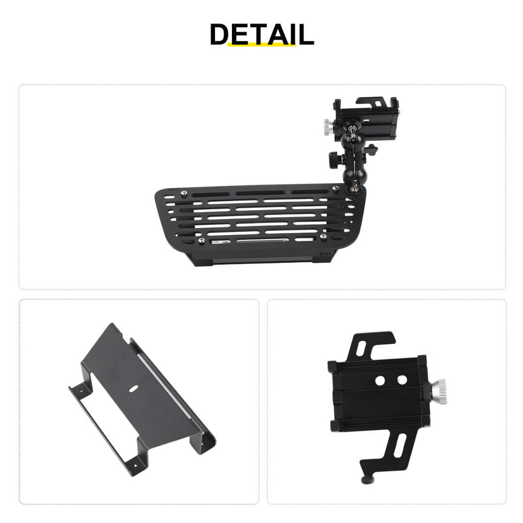For 2011-2018 Jeep Wrangler JK Center Console Expansion Phone Mount Holder（5 pcs）