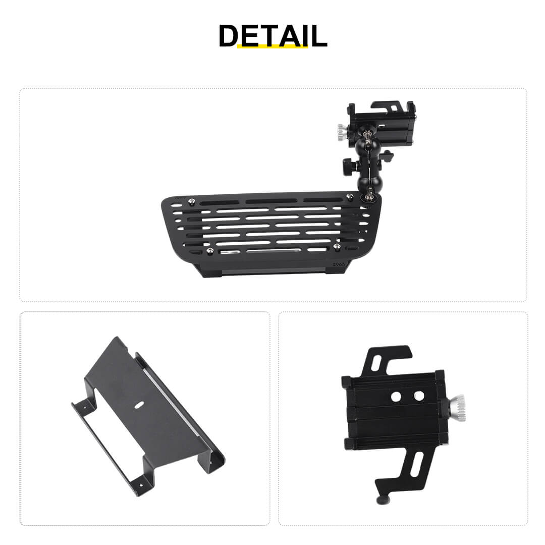 For 2011-2018 Jeep Wrangler JK Center Console Expansion Phone Mount Holder（5 pcs）