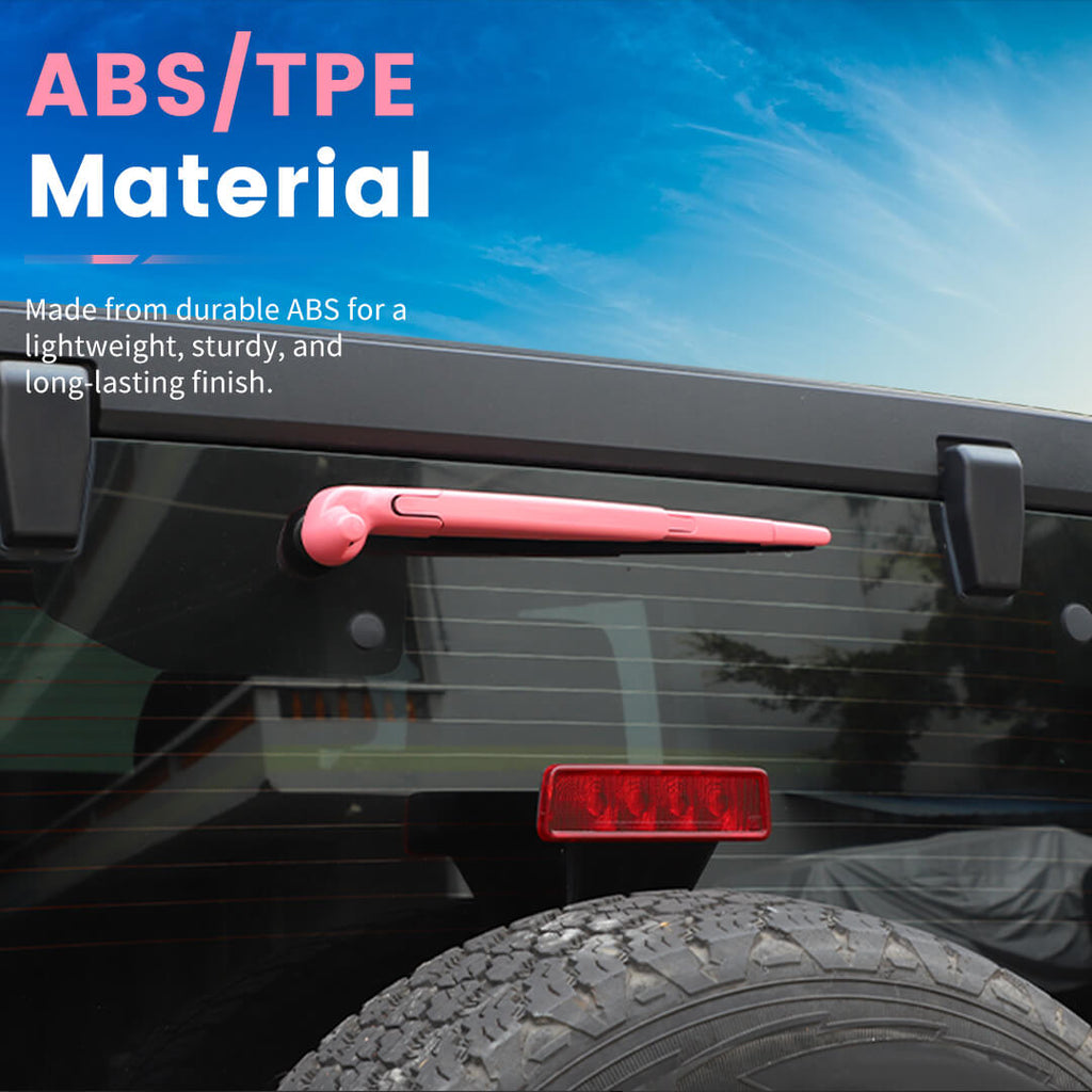 For 2007-2018 Jeep Wrangler JK 4 Door 71 x Car Door, Wiper, Hood , Rearview Mirror & Tow Hook Decoration Cover Kit—Exterior Trim Kit