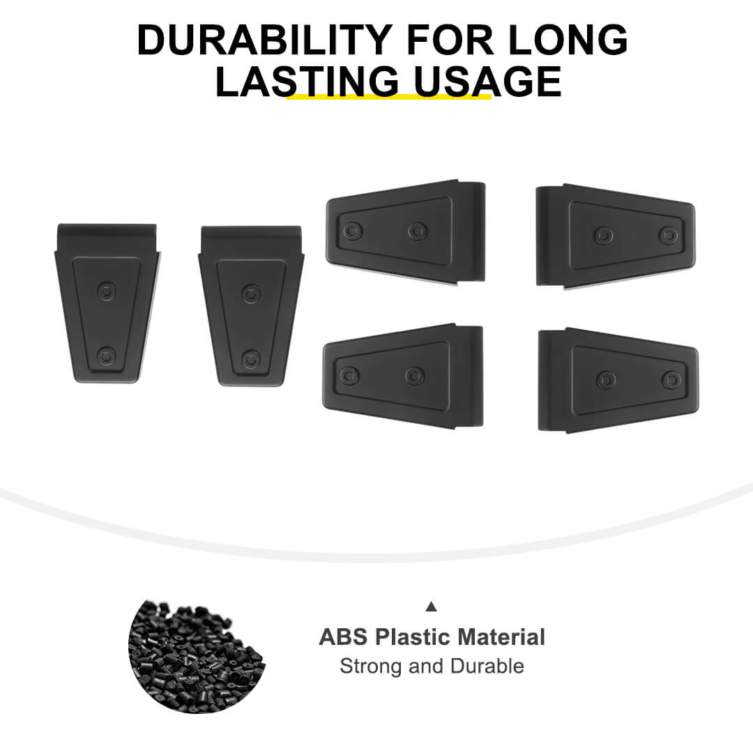 For 2007-2018 Jeep Wrangler JK 2 Door Door & Hood Hinge Cover Trim Exterior Accessories（6 pcs）