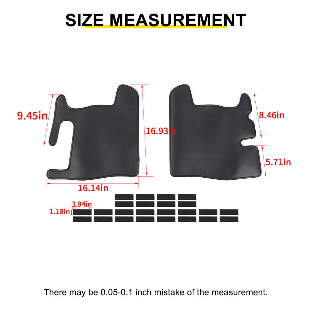 For 2007-2018 Jeep Wrangler JKU 4 Door Rear Trunk Side Protection Pad Cover（2 pcs）