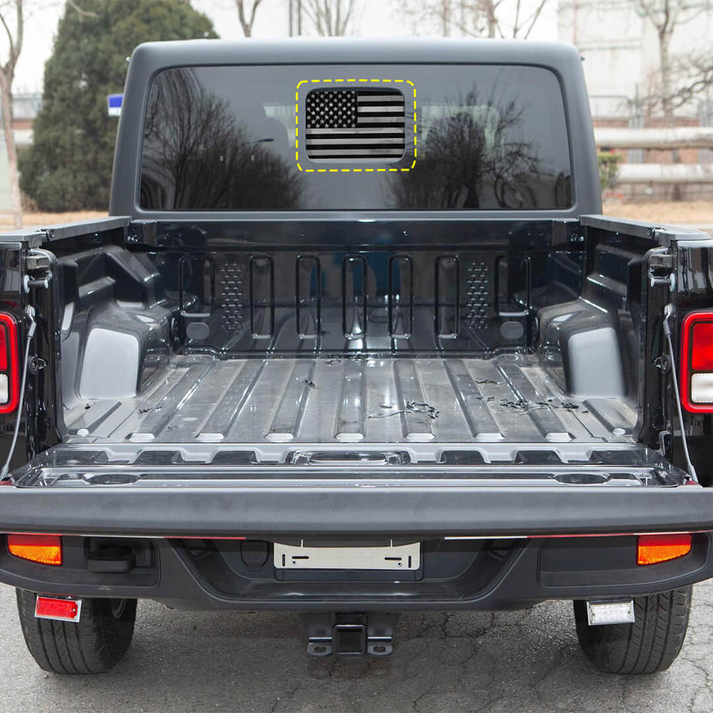 For 2020+ Jeep Gladiator JT Rear Windshield Center Small Window Decal Sticker