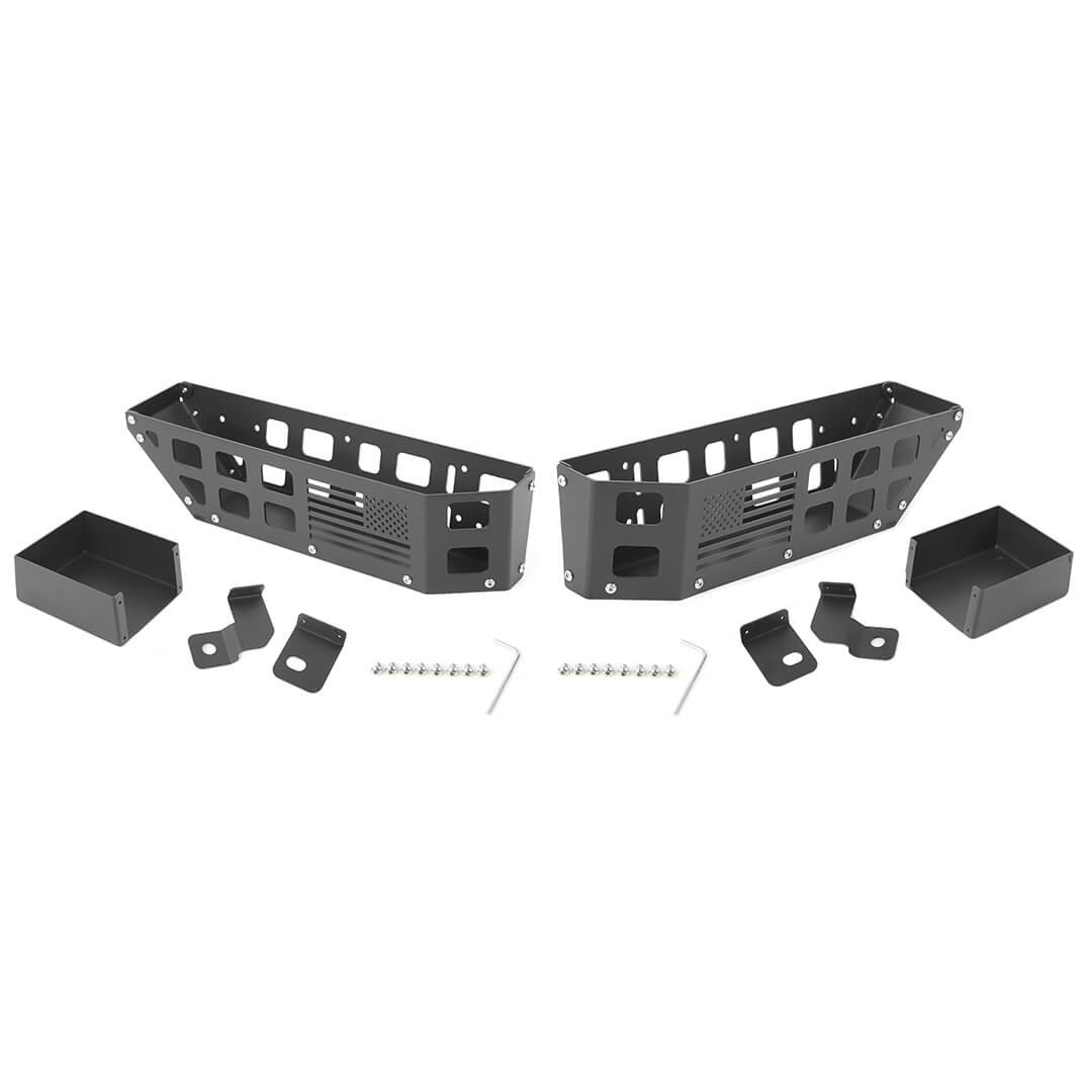 For 2007-2018 Jeep Wrangler JK Front Seat Under Storage Box Organizer – Aluminum Alloy & Iron