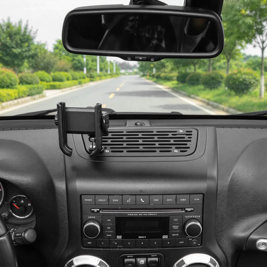 For 2011-2018 Jeep Wrangler JK Center Console Expansion Phone Mount Holder（5 pcs）