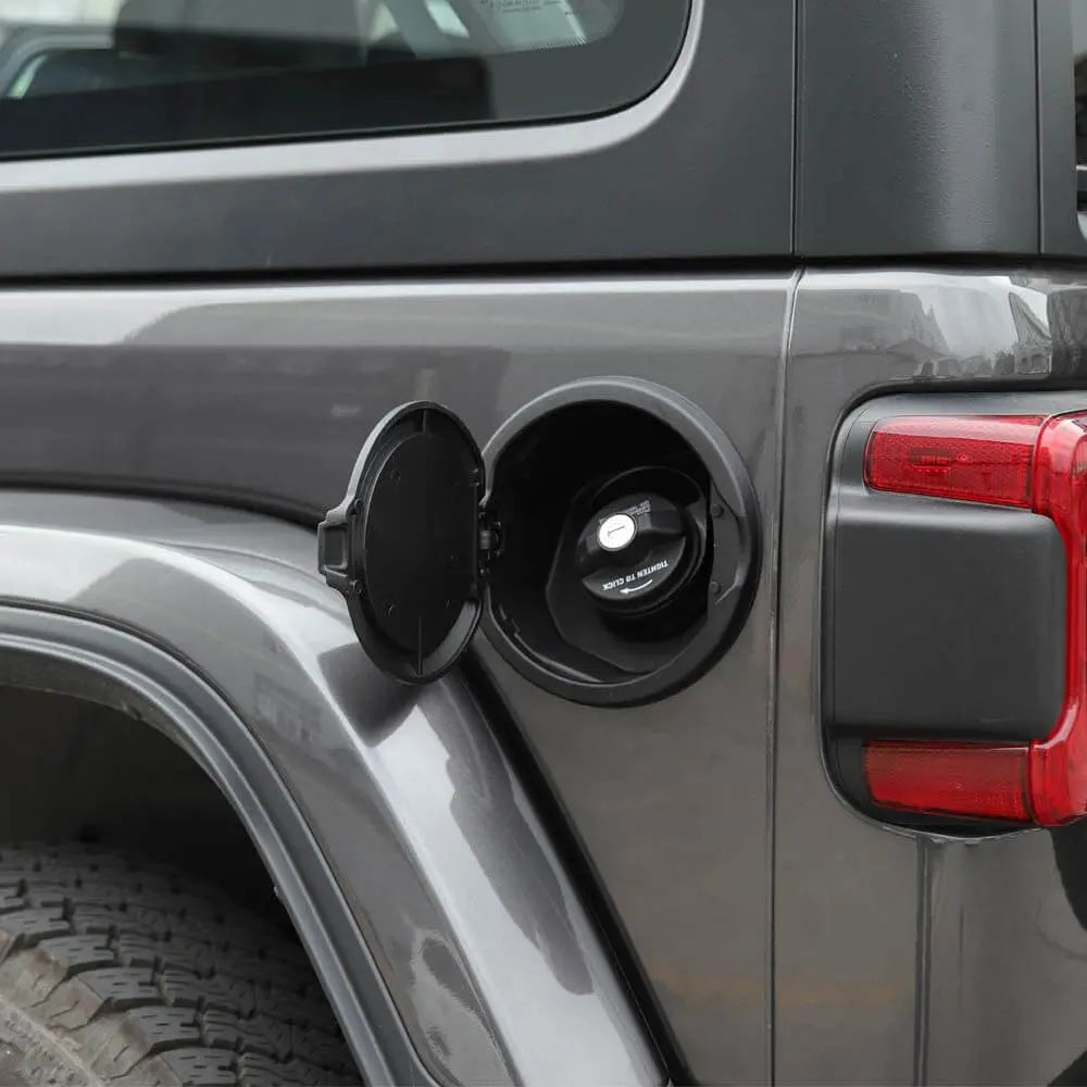 For 2018+ Jeep Wrangler JL JLU 2/4 Door Gas Cap Cover No Locking Fuel Tank Replacement NOT FIT 4XE