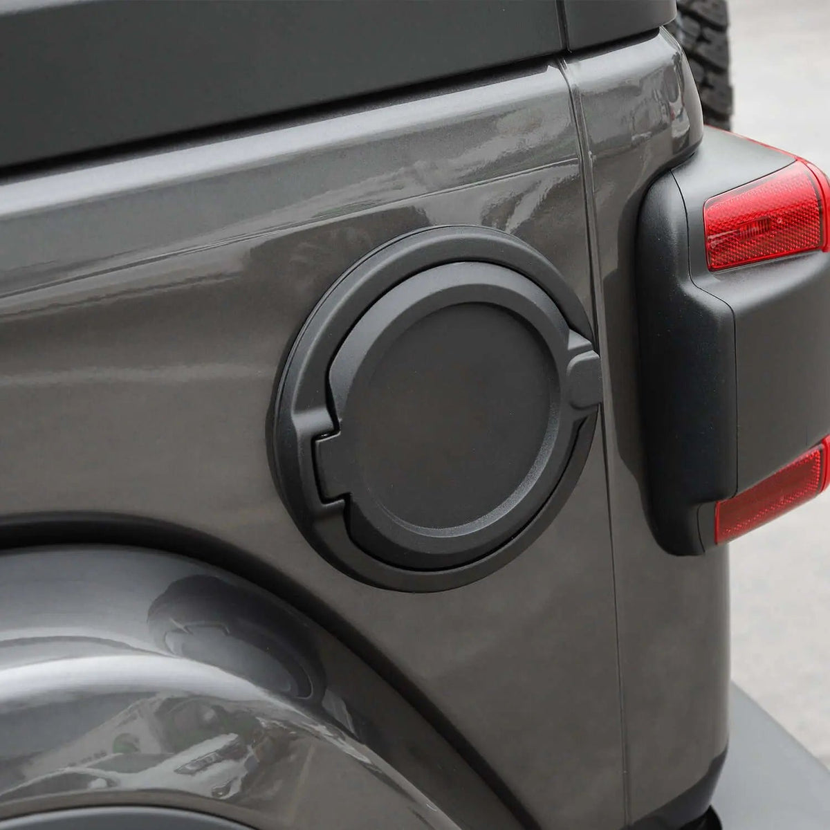 For 2018+ Jeep Wrangler JL JLU 2/4 Door Gas Cap Cover No Locking Fuel Tank Replacement NOT FIT 4XE
