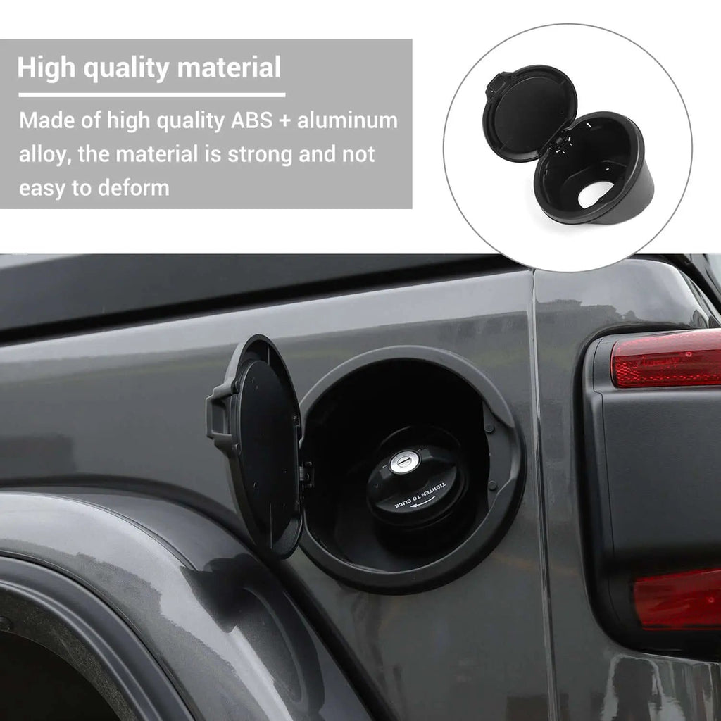 For 2018+ Jeep Wrangler JL JLU 2/4 Door Gas Cap Cover No Locking Fuel Tank Replacement NOT FIT 4XE