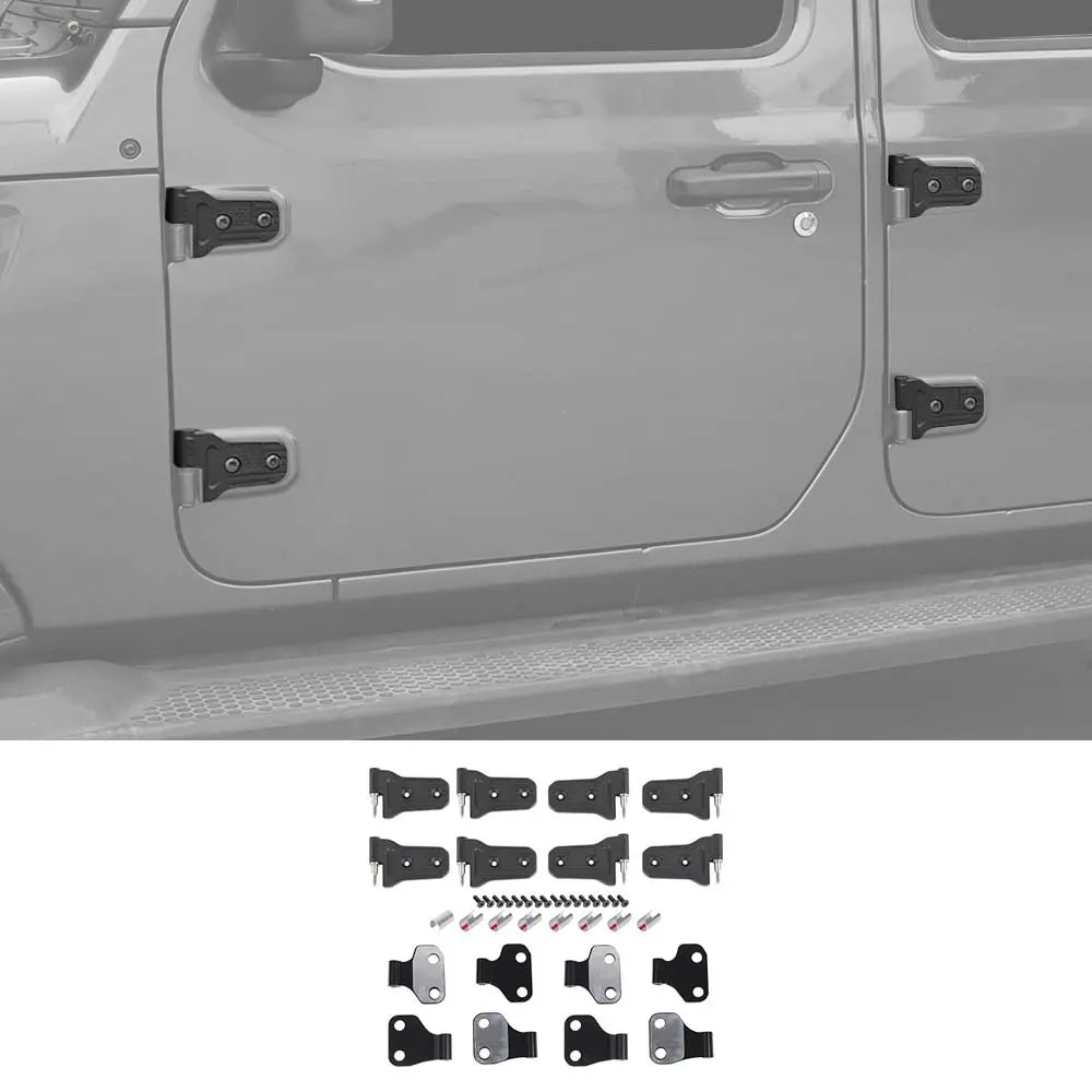 For 2018+ Jeep Wrangler JL & Gladiator JT Door Hinge Replacement Kit US Flag