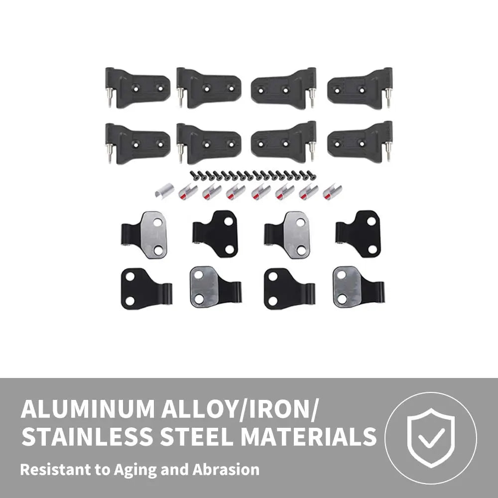 For 2018+ Jeep Wrangler JL & Gladiator JT Door Hinge Replacement Kit US Flag