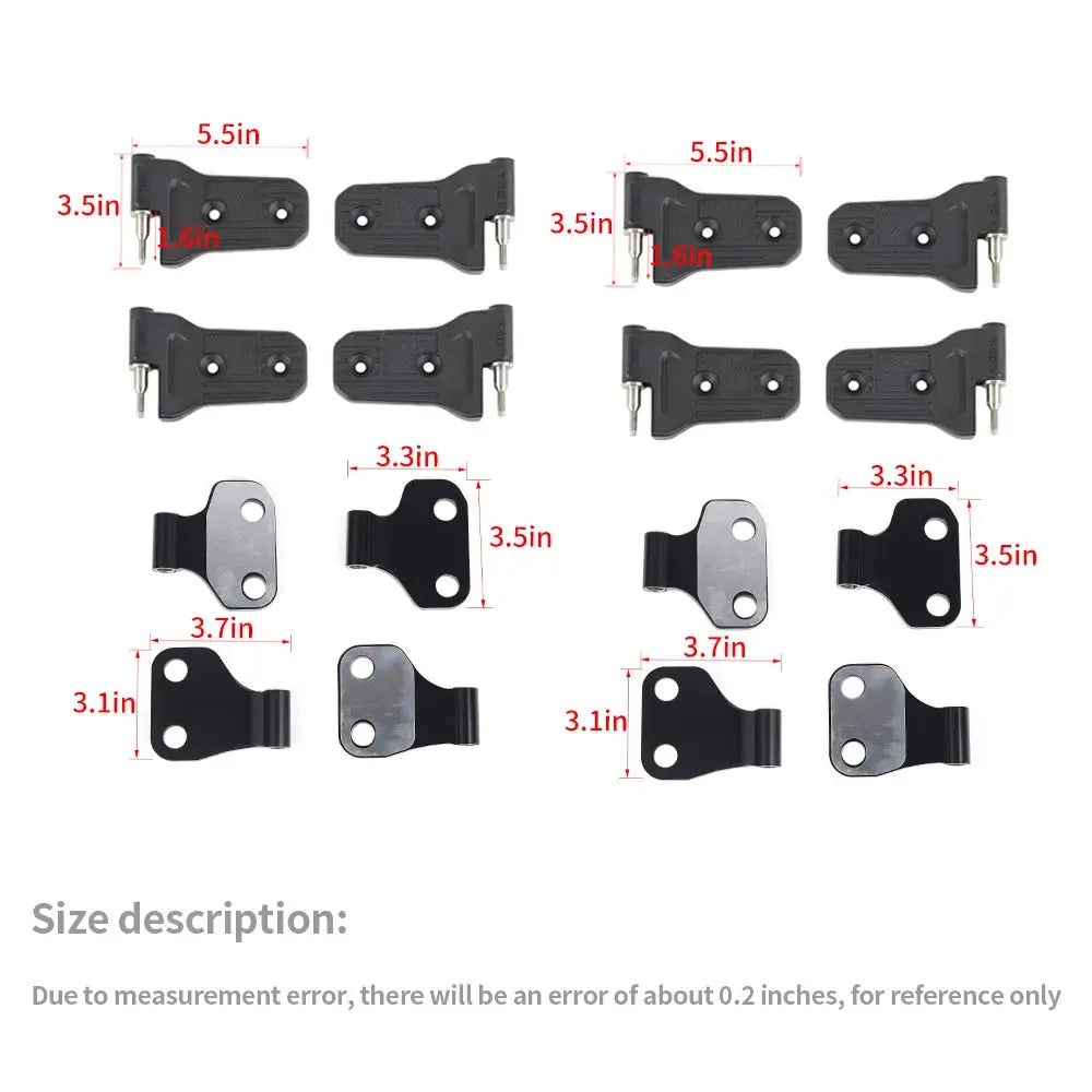 For 2018+ Jeep Wrangler JL & Gladiator JT Door Hinge Replacement Kit US Flag