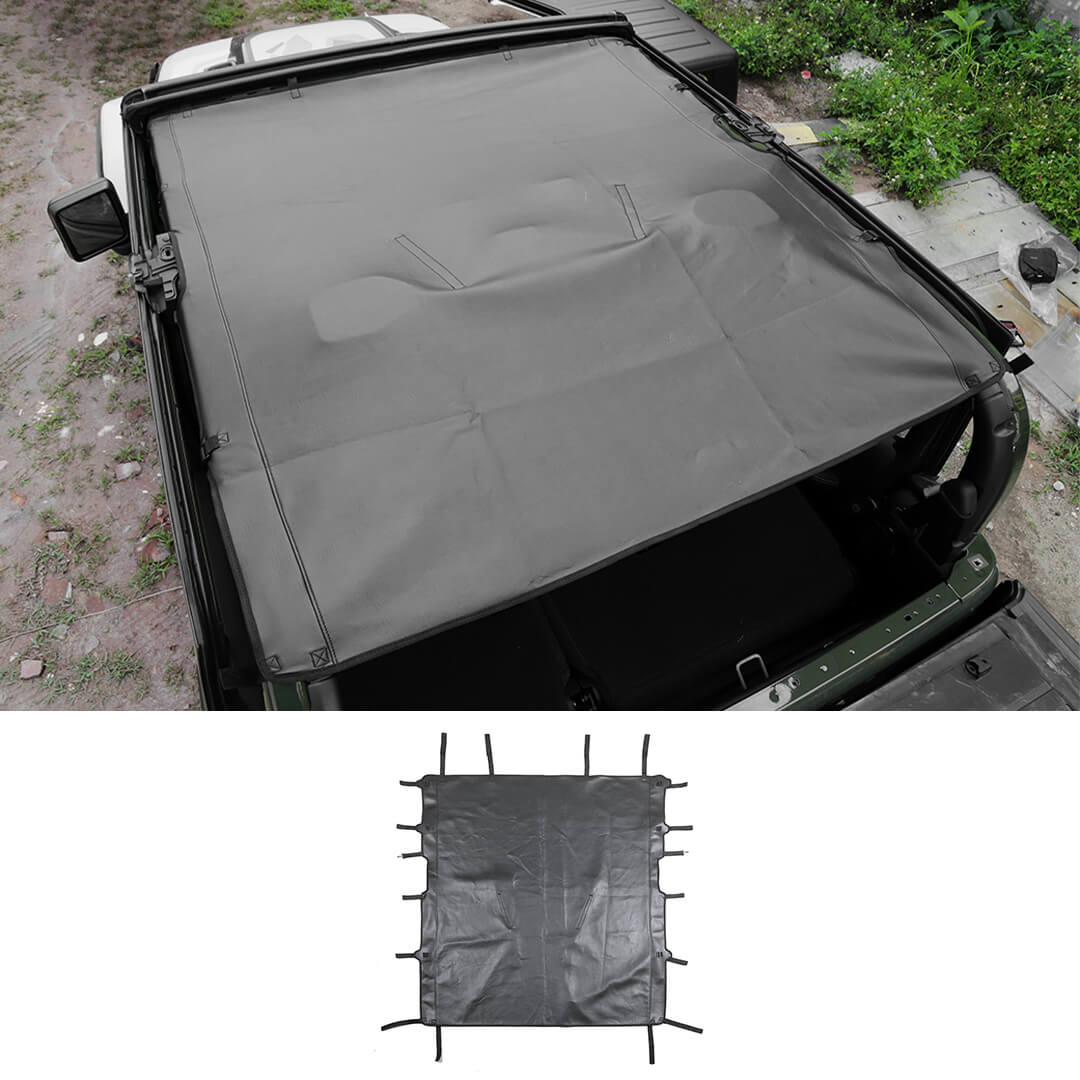 For 2020+ Jeep Gladiator JT 4 Door Soft Top Bikini Sunshade Mesh Anti-UV