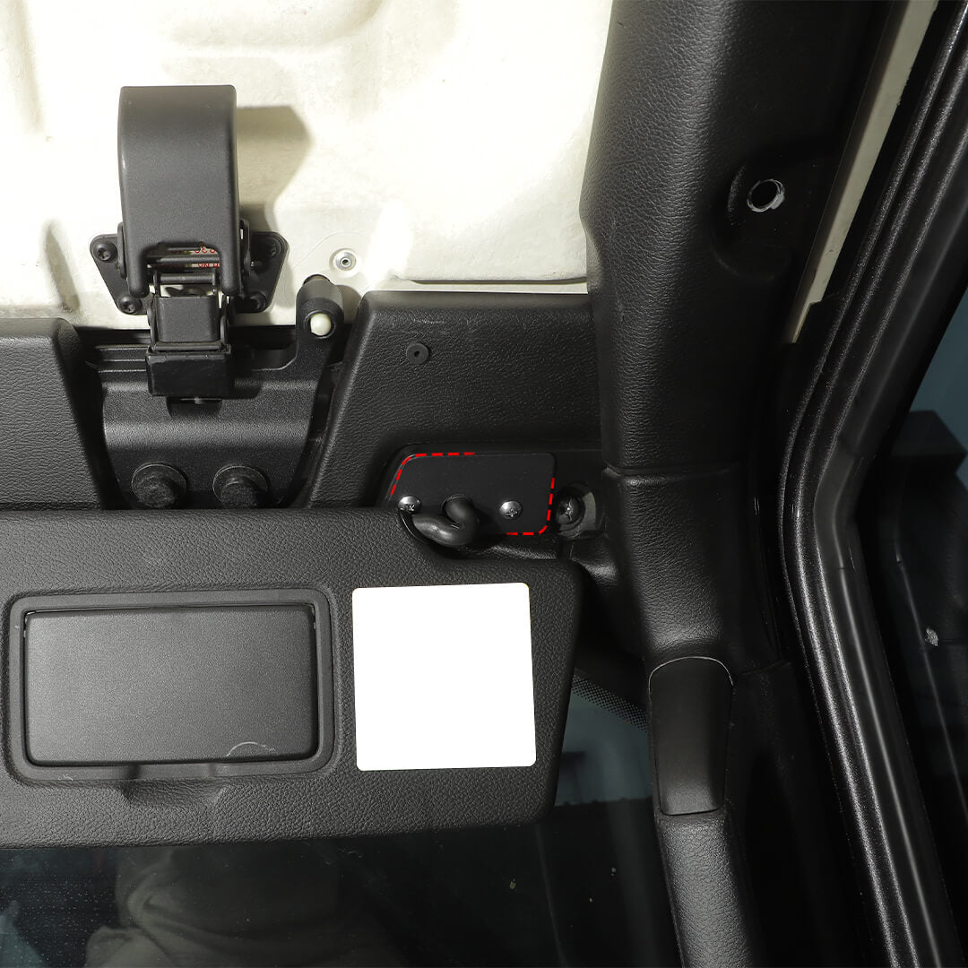 For 2018+ Jeep Wrangler JL & Gladiator JT Interior Sun Visor Clips Base Repair Mounting Accessories (2 pcs)