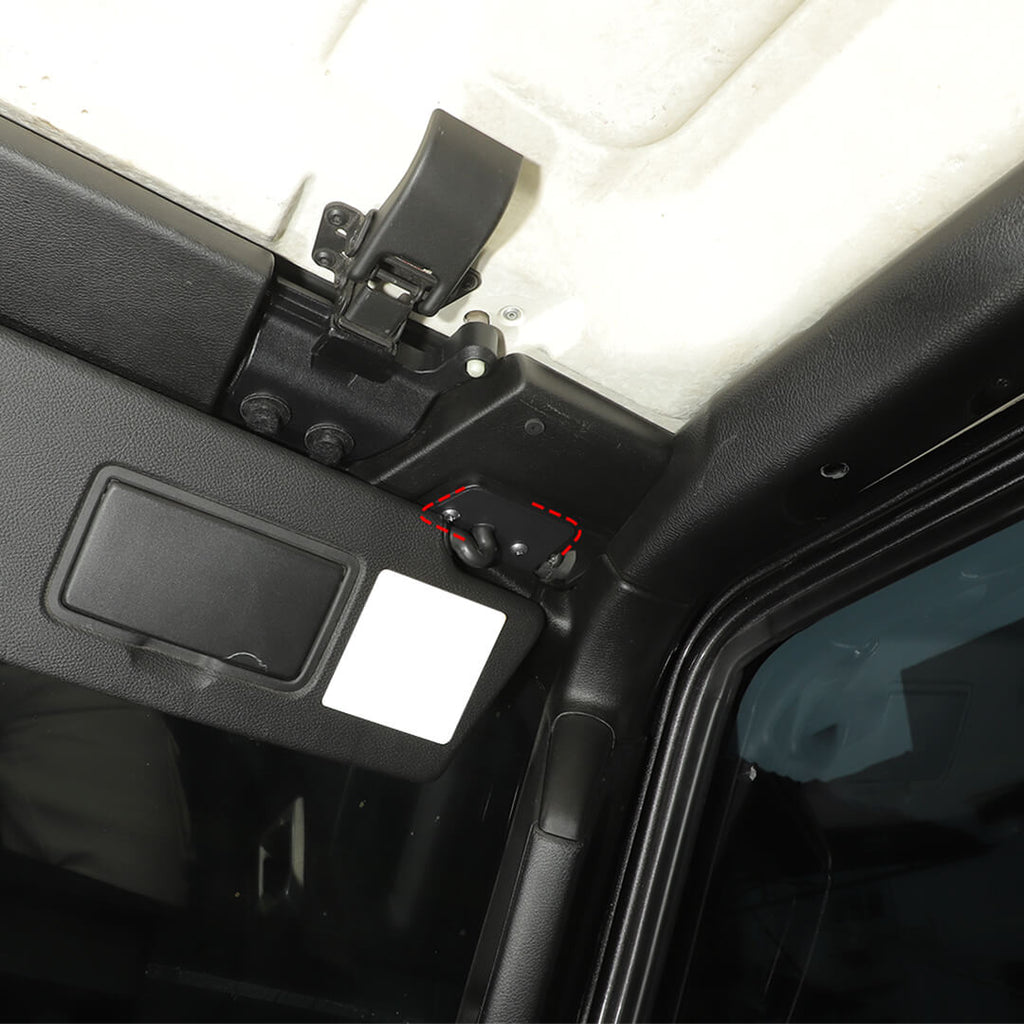 For 2018+ Jeep Wrangler JL & Gladiator JT Interior Sun Visor Clips Base Repair Mounting Accessories (2 pcs)