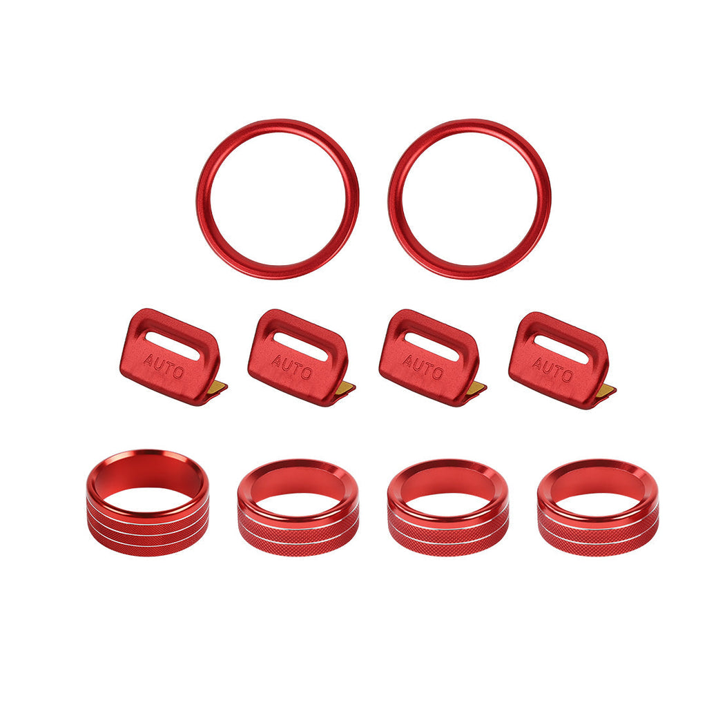 For 2024+ Jeep Wrangler JL & Gladiator JT Aluminum Air Vent & Center Console Control Trim Cover Kit
