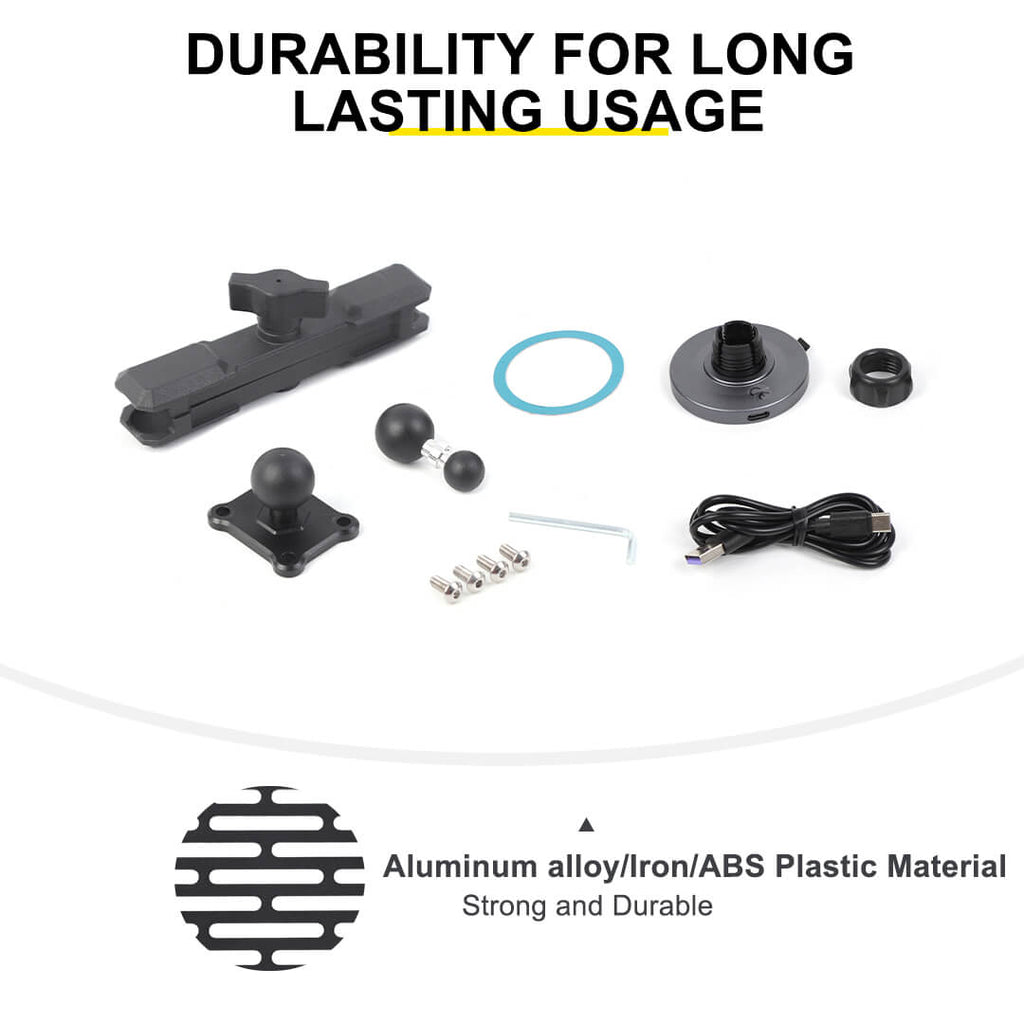 For 2024+ Jeep Wrangler JL & Gladiator JT Center Console Magnetic Wireless Charging Phone Mount Holder (6 pcs)