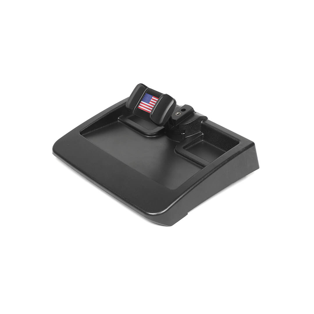 For 2007-2011 Jeep Wrangler JK Center Console Phone Holder Mount Bracket with Storage Box（3 pcs）