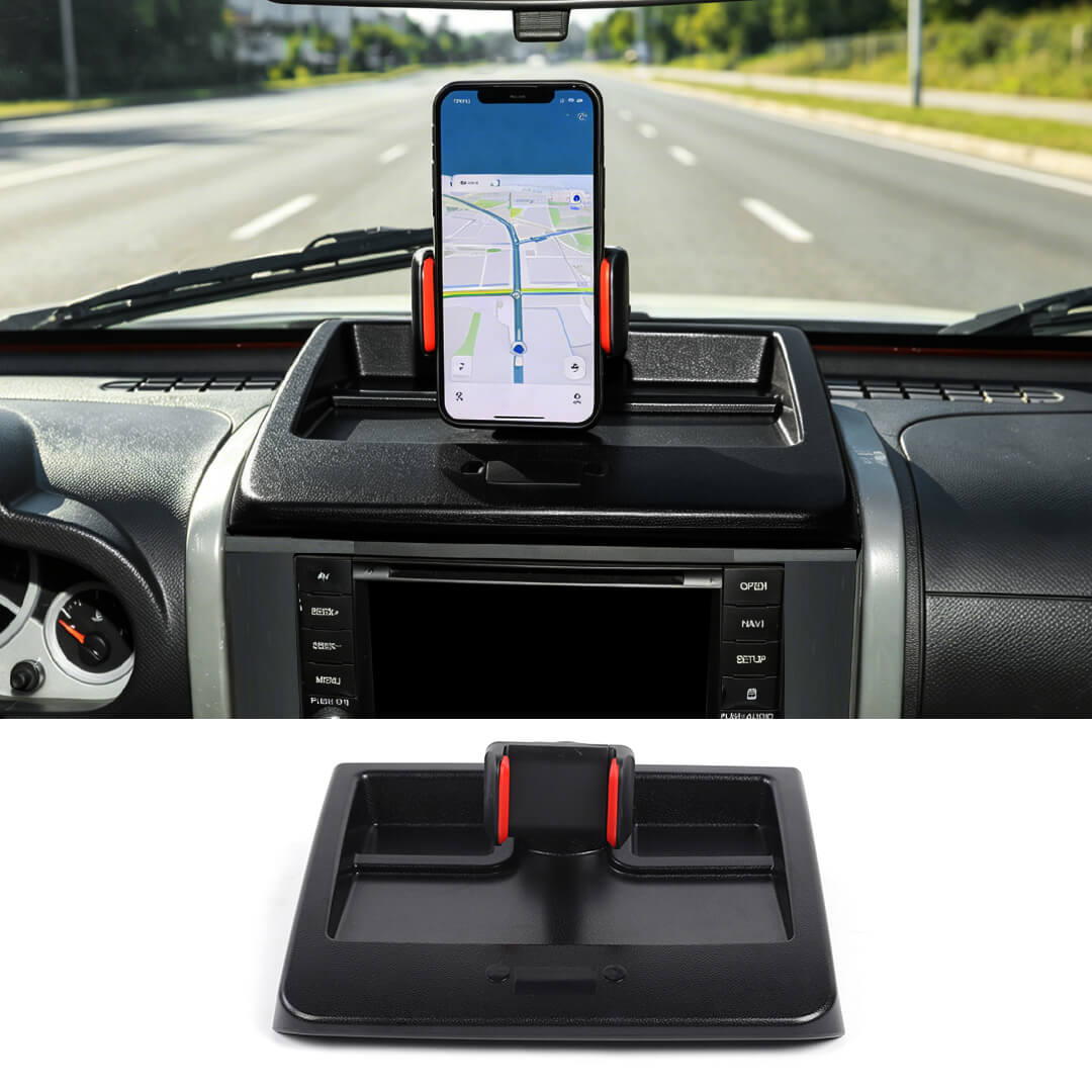 For 2007-2011 Jeep Wrangler JK Center Console Phone Holder Mount Bracket with Storage Box（3 pcs）