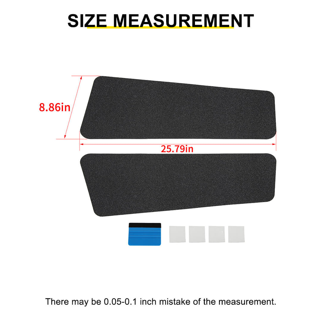 For 2007-2018 Jeep Wrangler JK Front Fender Top Anti-Scratch Protector Pad（2 pcs）