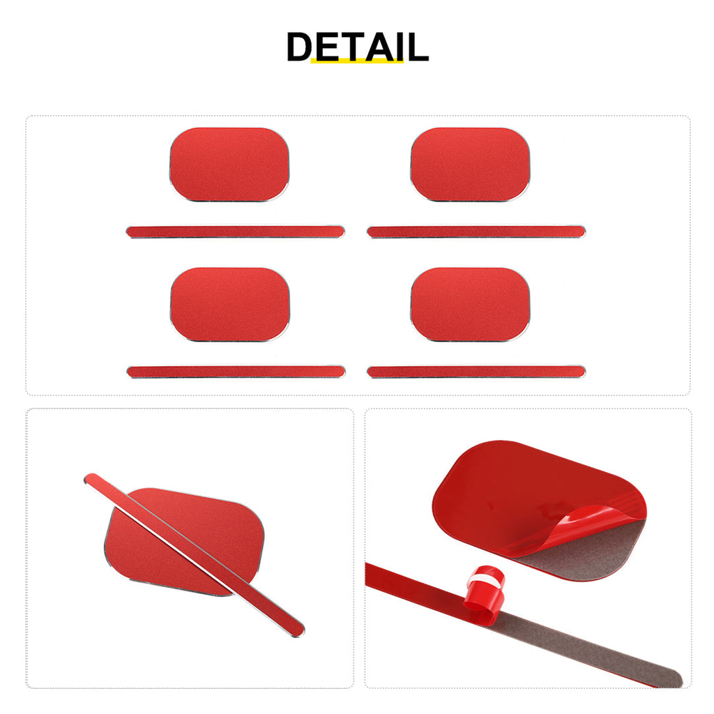 For 2020+ Jeep Gladiator JT 4 Door Aluminium Door Handle Trim Cover（8 pcs）
