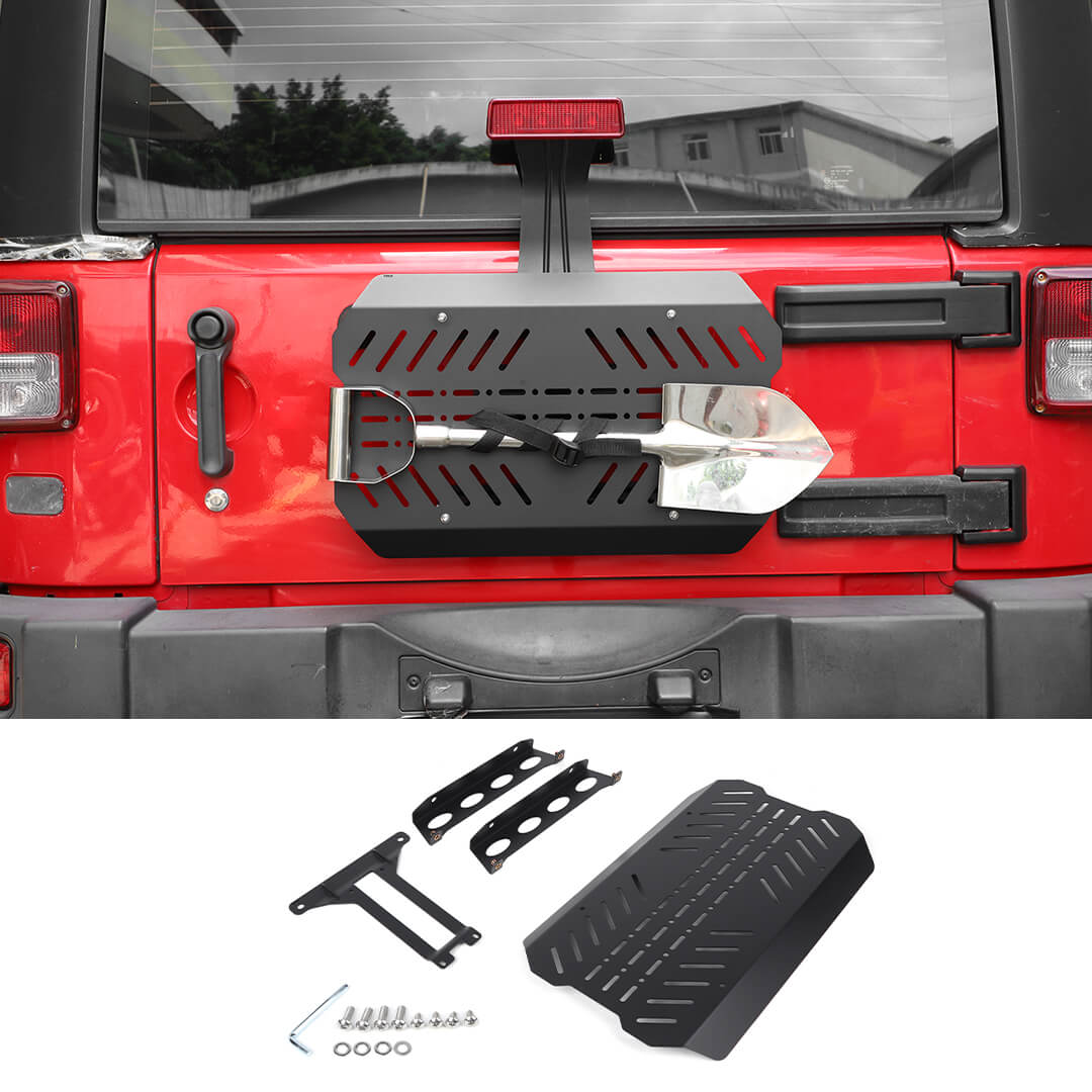 For 2007-2018 Jeep Wrangler JK Tailgate Expansion Bracket Rear Door Support Rack Cargo Mount（4 pcs）