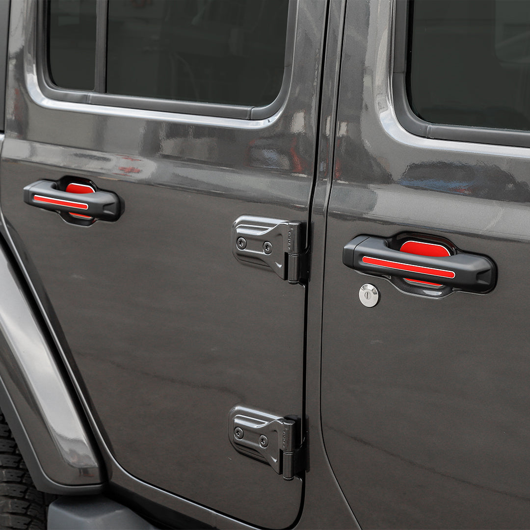 For 2020+ Jeep Gladiator JT 4 Door Aluminium Door Handle Trim Cover（8 pcs）