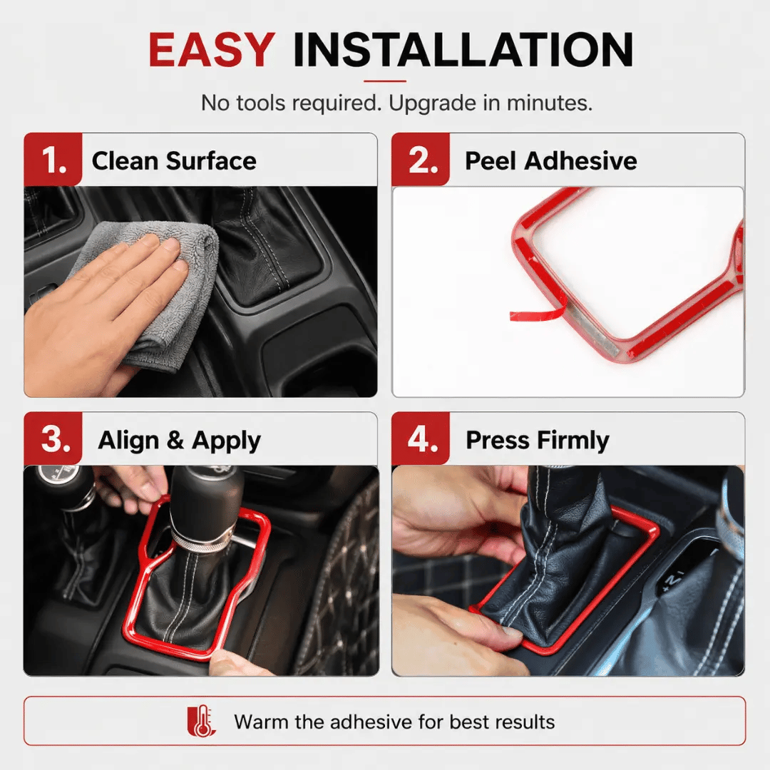 For 2018–2023 Jeep Wrangler JL & Gladiator JT – ABS Dashboard, Steering Wheel & Console Full Set Covers 42 PCS Interior Trim Kit