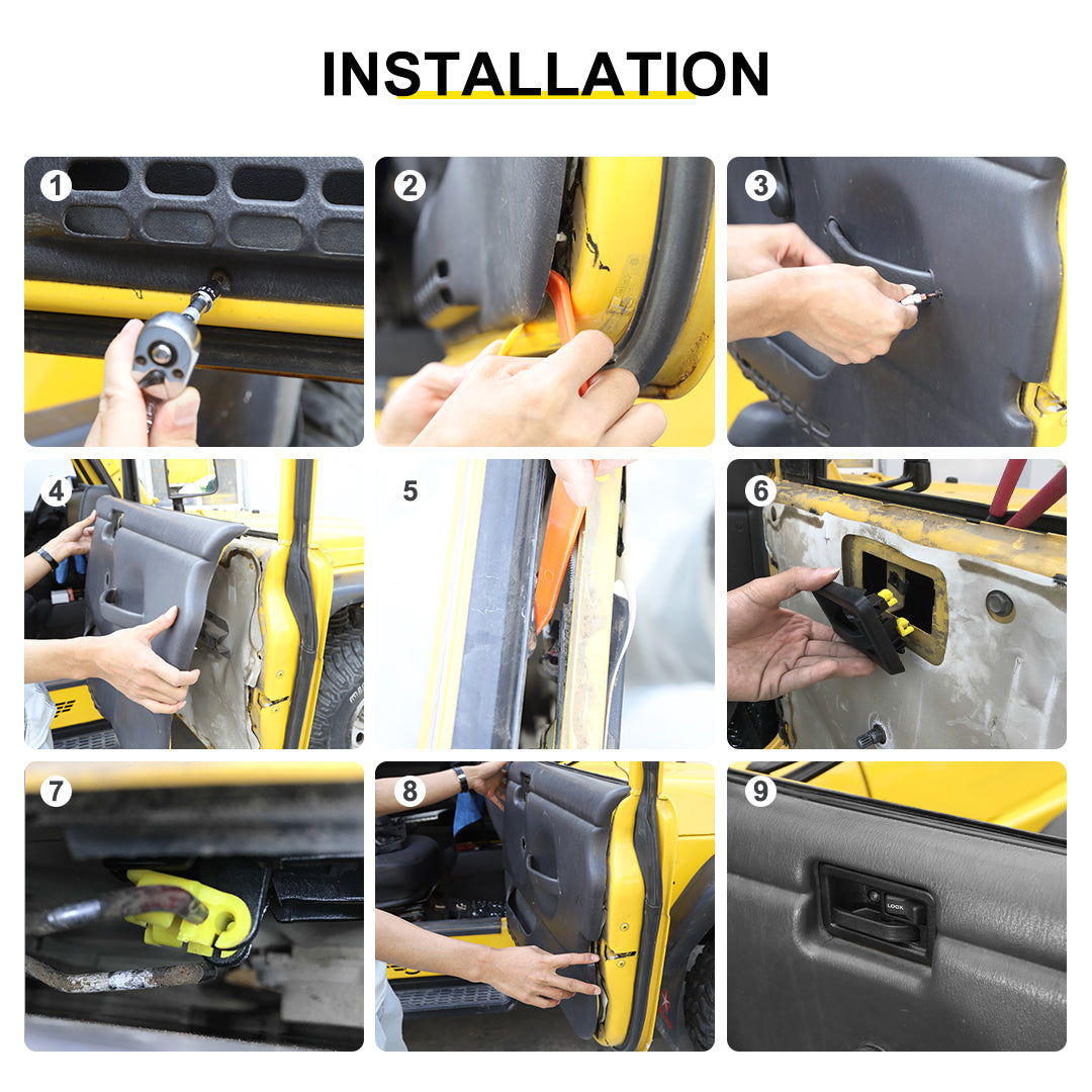 For 1997-2006 Jeep Wrangler TJ Door Handle Replacement