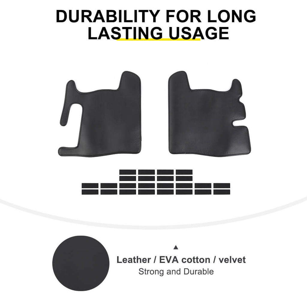 For 2007-2018 Jeep Wrangler JKU 4 Door Rear Trunk Side Protection Pad Cover（2 pcs）