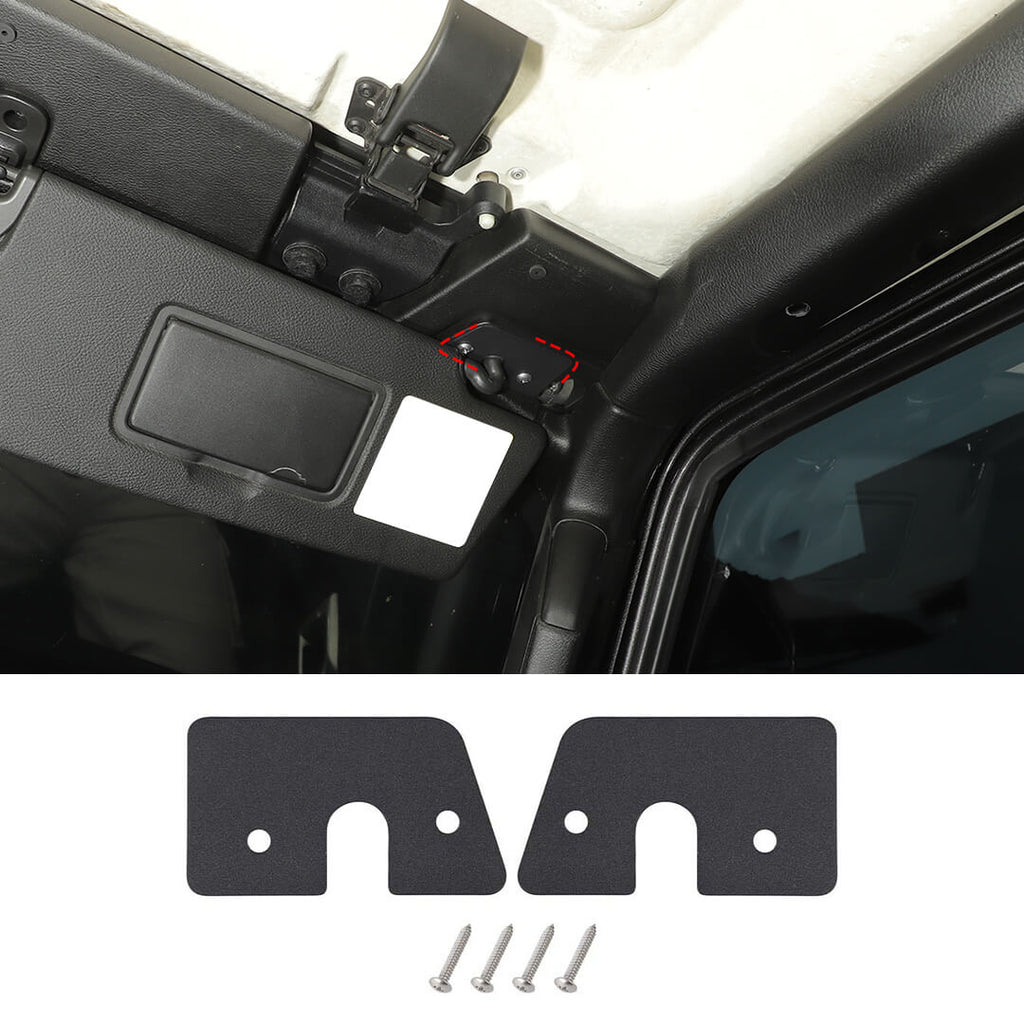 For 2018+ Jeep Wrangler JL & Gladiator JT Interior Sun Visor Clips Base Repair Mounting Accessories (2 pcs)