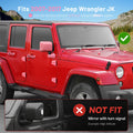 For 2007-2018 Jeep Wrangler JK 4 Door 71 x Car Door, Wiper, Hood , Rearview Mirror & Tow Hook Decoration Cover Kit—Exterior Trim Kit