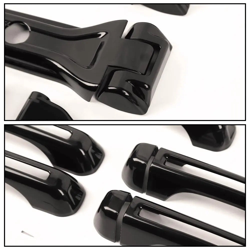 For 2018-2025 Jeep Wrangler JL 4-Dr 17x Door Handle/Door & Engine Hood & Spare Tire Bracket Hinge Trim Cover Kit
