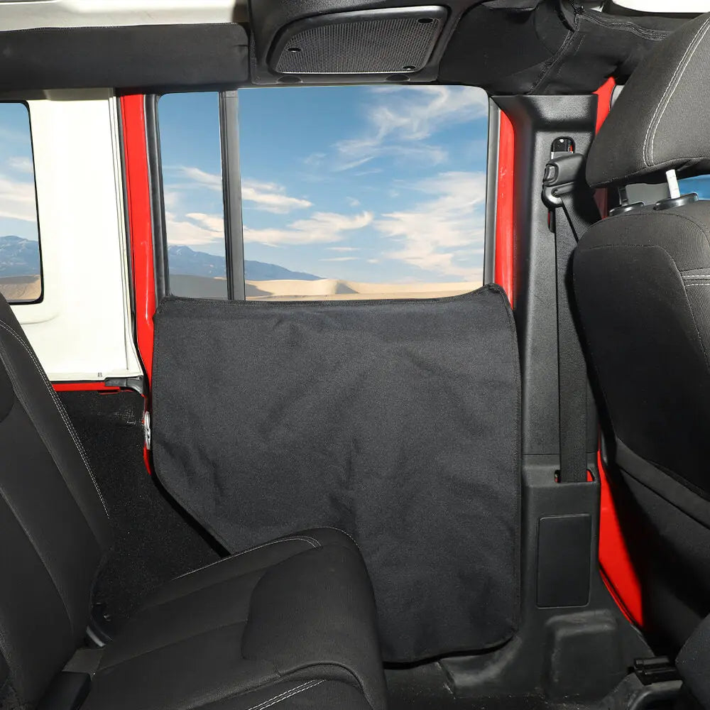 For 07+ Jeep Wrangler JK JL JT /14+ Cherokee /16+Renegade/11-20 Grand Cherokee/17+ Compass Pet Dog Scuff Cover Mat Car Door Guard Catch Catcher