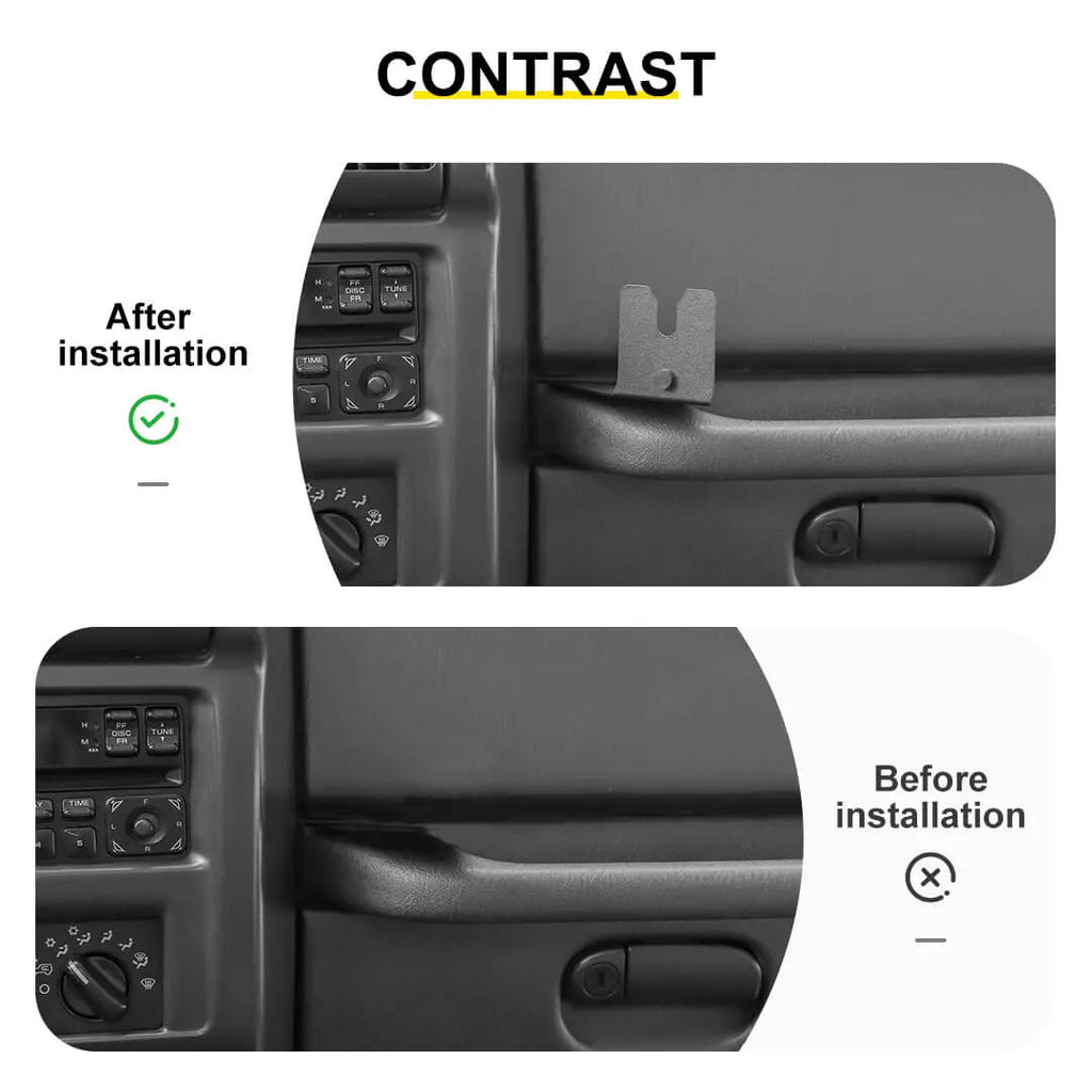 For 1996-2010 Jeep Wrangler TJ/JK CB Radio Microphone Mount Holder