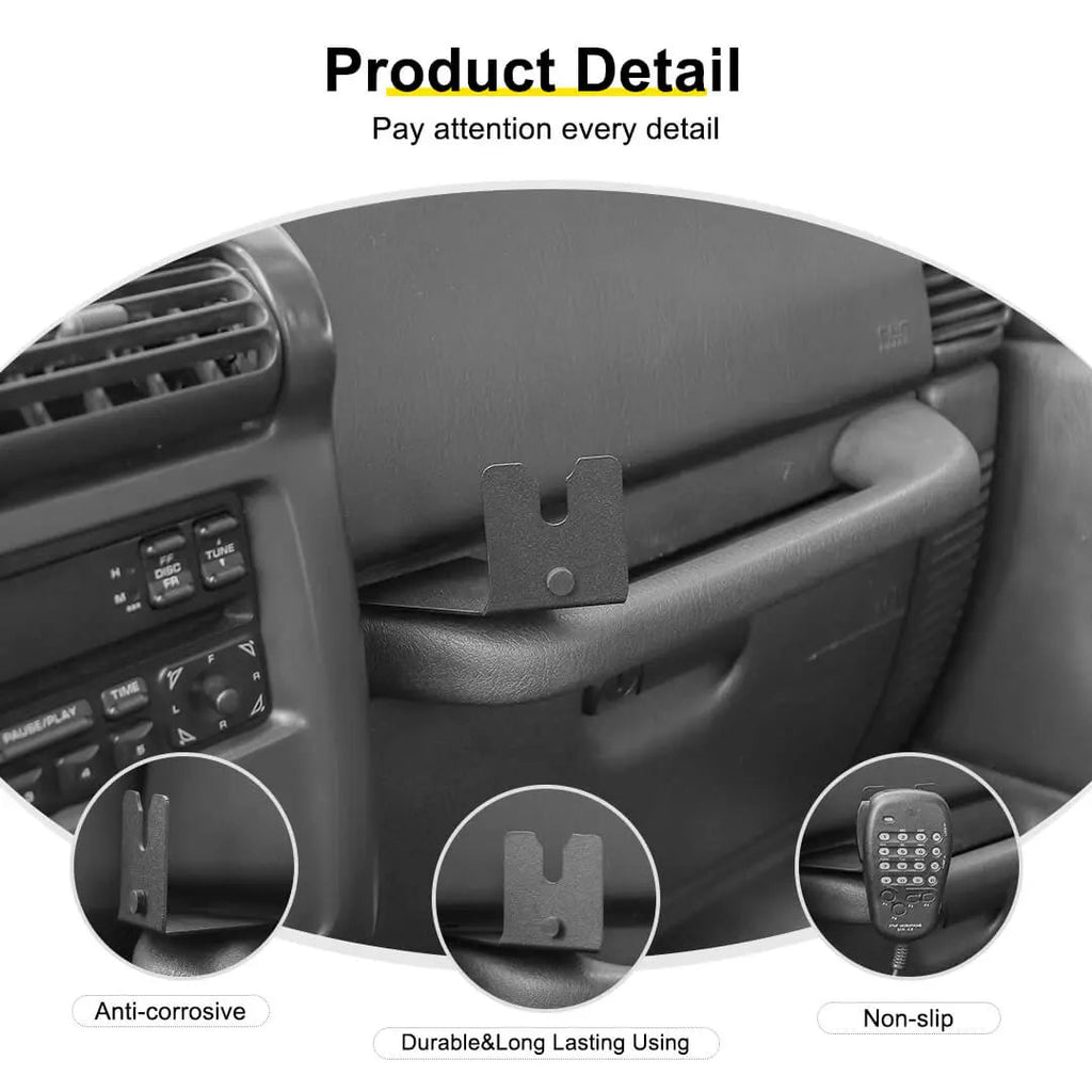 For 1996-2010 Jeep Wrangler TJ/JK CB Radio Microphone Mount Holder