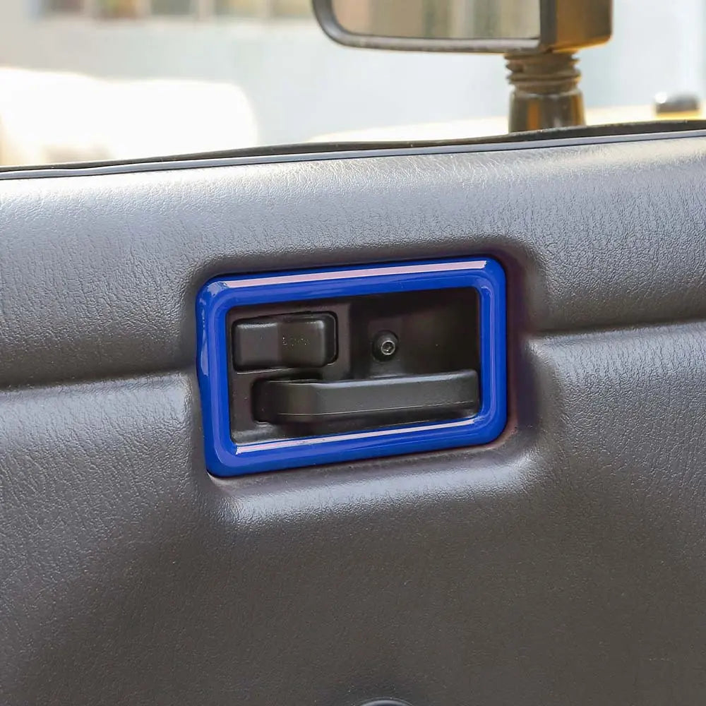 For 1997-06 Jeep Wrangler TJ 2x Car Door Handle Bowl Trim Panel Decor Cover
