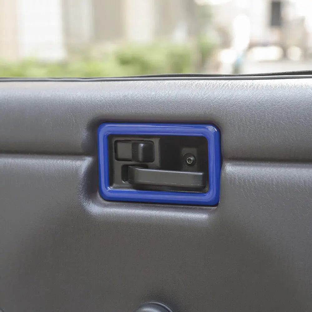 For 1997-06 Jeep Wrangler TJ 2x Car Door Handle Bowl Trim Panel Decor Cover