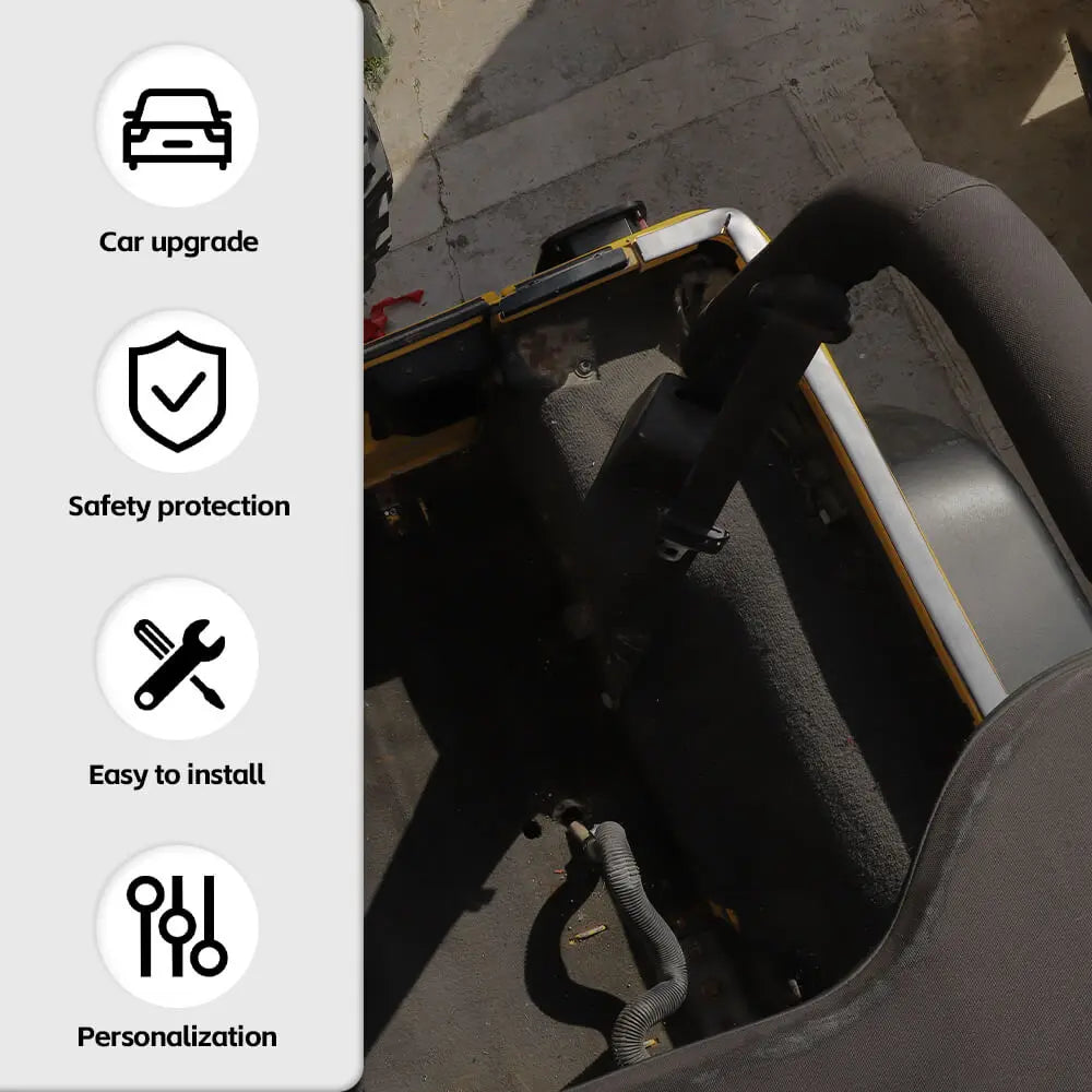 For 1997-2006 Jeep Wrangler TJ 4M Car Roof Soft Rubber Pad Strip Protector Cover