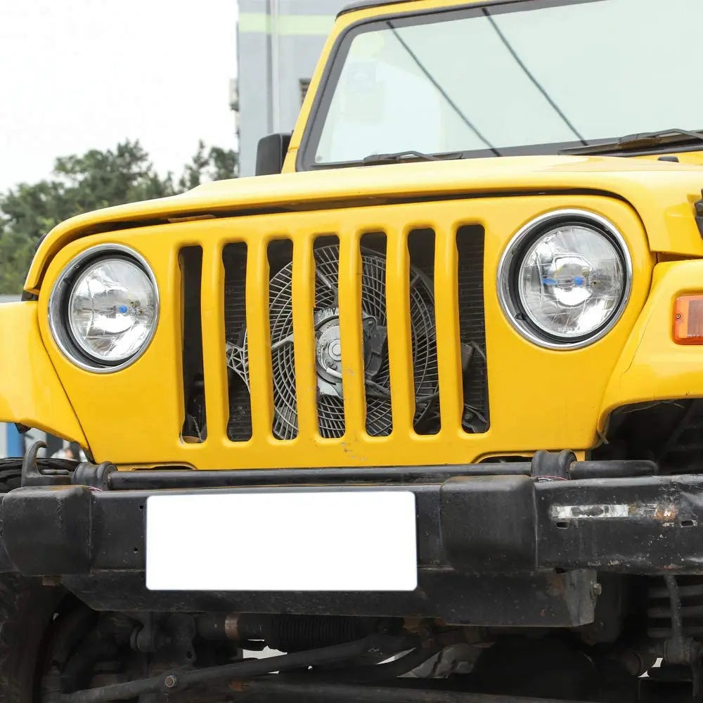 For 1997-2006 Jeep Wrangler TJ 7 inch Round Headlight Mounting Bracket Ring Headlamp Bezel