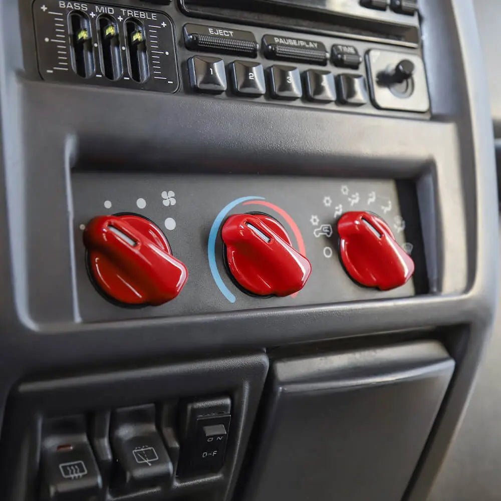 For 1997-2006 Jeep Wrangler TJ Air Condition Switch Button Knob Decor Trim Cover