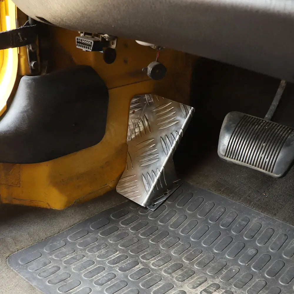 For 1997-2006 Jeep Wrangler TJ Aluminum Alloy Left Foot Rest Pedal Cover Silver