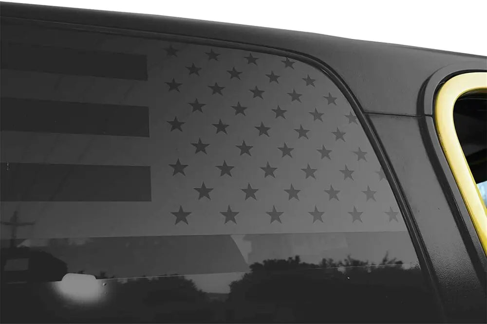 For 1997-2006 Jeep Wrangler TJ American Flag Rear Window Stickers Window Decals