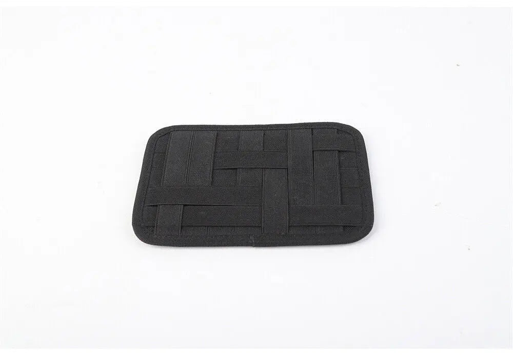 For 1997-2006 Jeep Wrangler TJ Armrest Box Hanging Elastic Grid Woven Storage Tactical Molle Panel