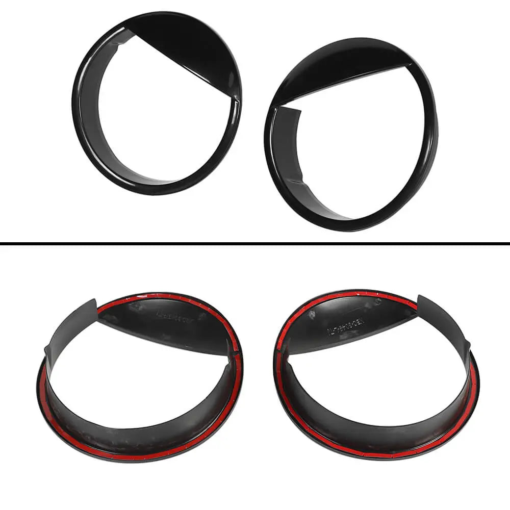For 1997-2006 Jeep Wrangler TJ Black Front Headlight Trim Cover