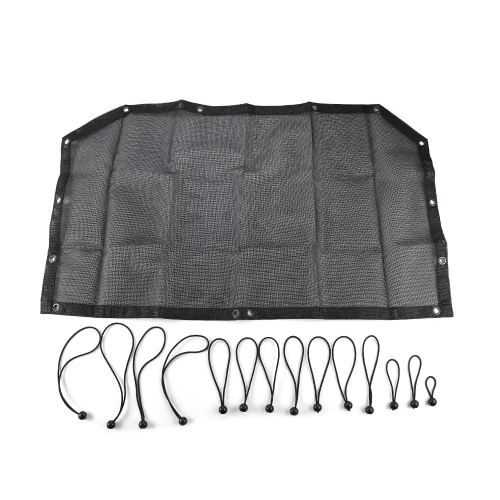 For 1997-2006 Jeep Wrangler TJ Half-Length Mesh Bikini Top Sunshade – UV Protection Soft Roof Cover