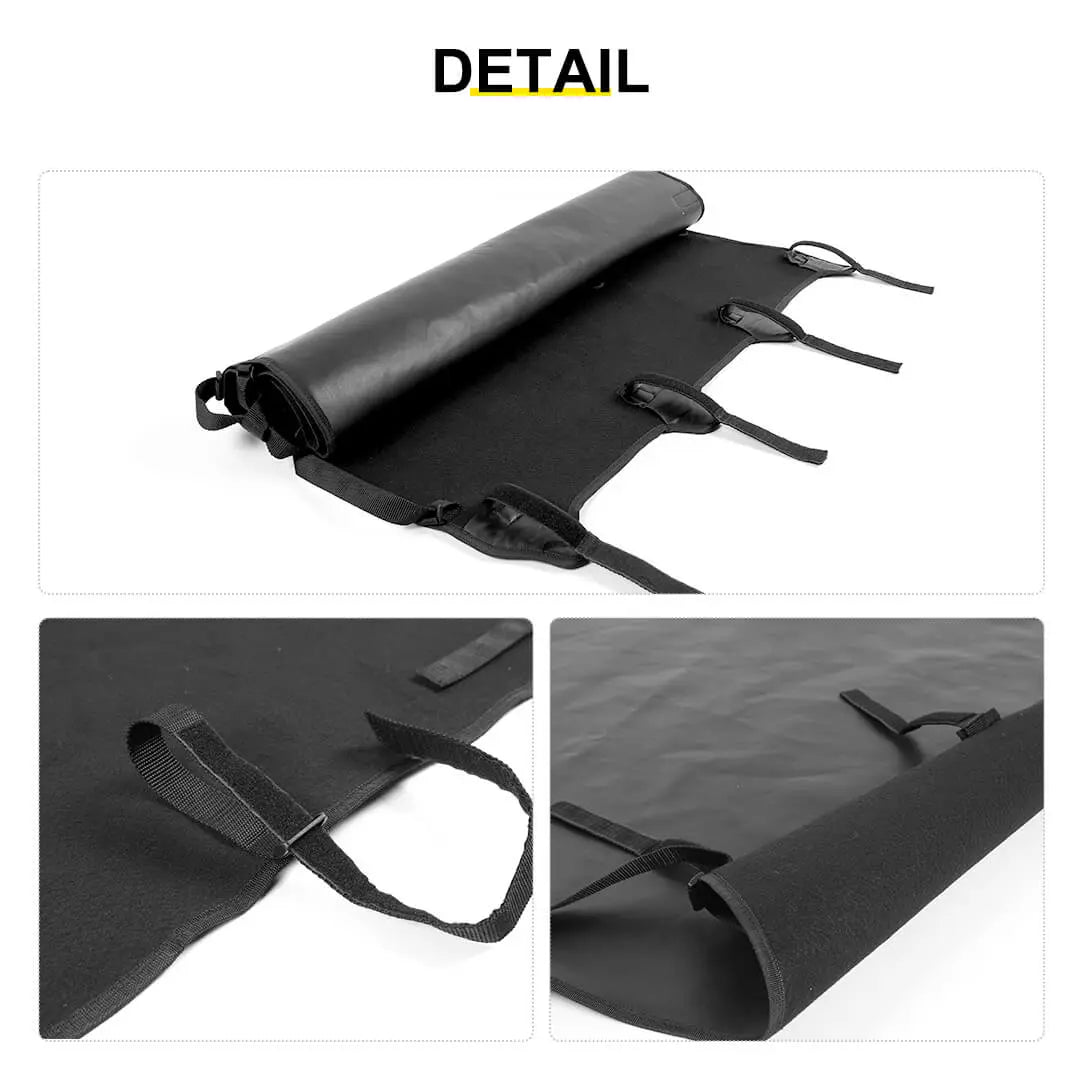 For 1997-2006 Jeep Wrangler TJ Car Top Roof Cover Soft Sunshade Leather Black