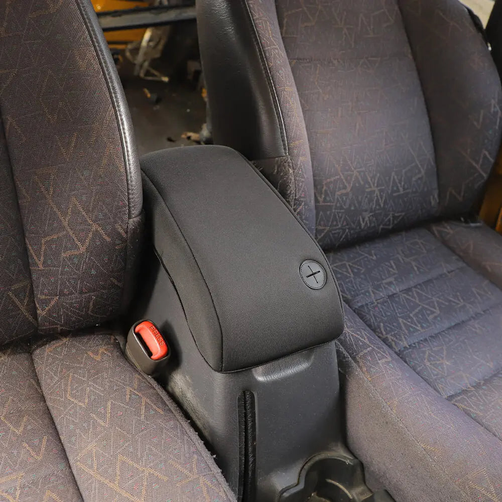 For 1997-2006 Jeep Wrangler TJ Center Console Armrest Box Pad Cloth Cover Black