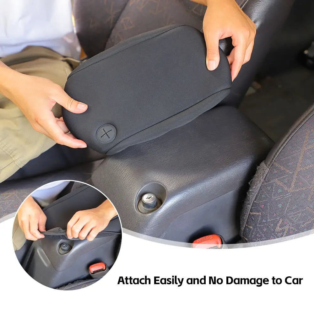 For 1997-2006 Jeep Wrangler TJ Center Console Armrest Box Pad Cloth Cover Black