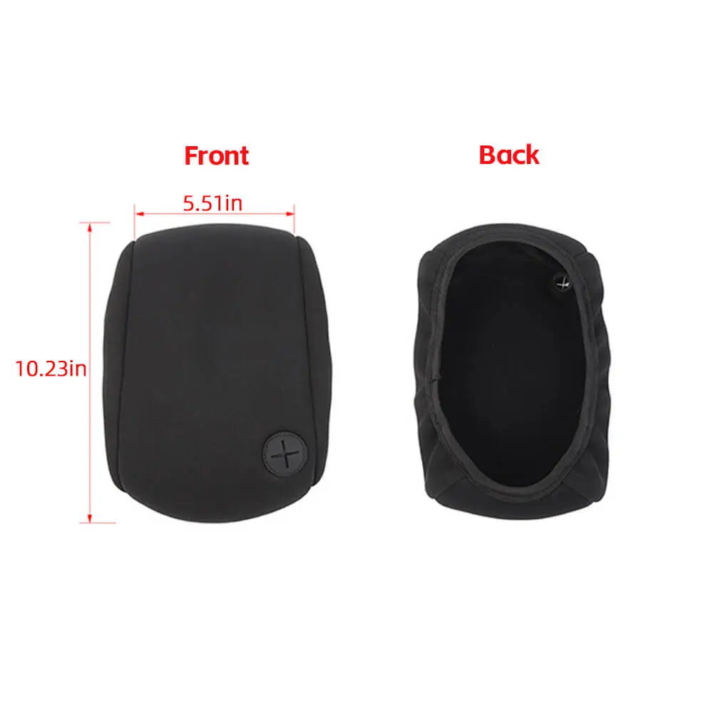 For 1997-2006 Jeep Wrangler TJ Center Console Armrest Box Pad Cloth Cover Black